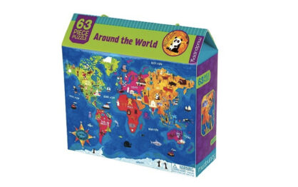 Puzzle Mapa Świata – mudpuppy