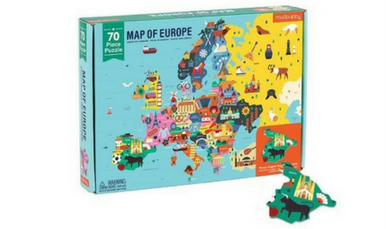 Puzzle mudpuppy Mapa Europy