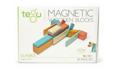 Drewniane klocki magnetyczne Tegu